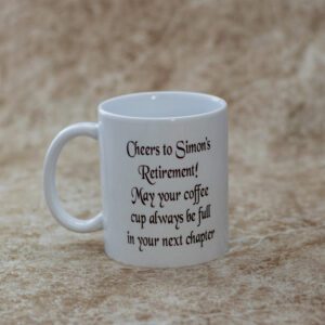White Sublimation Retirement Mug