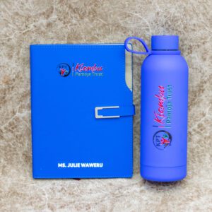 Customized Blue Executive Notebook And Thermal Mug