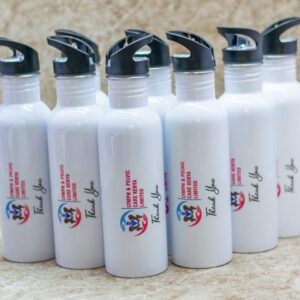 White Customized Water bottle