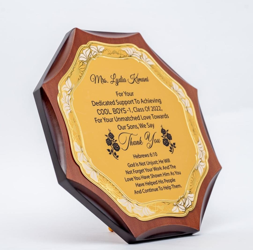 Customized Wooden Plaque