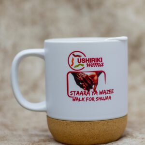 Insulated Ceramic Travel Mug With Cork Base