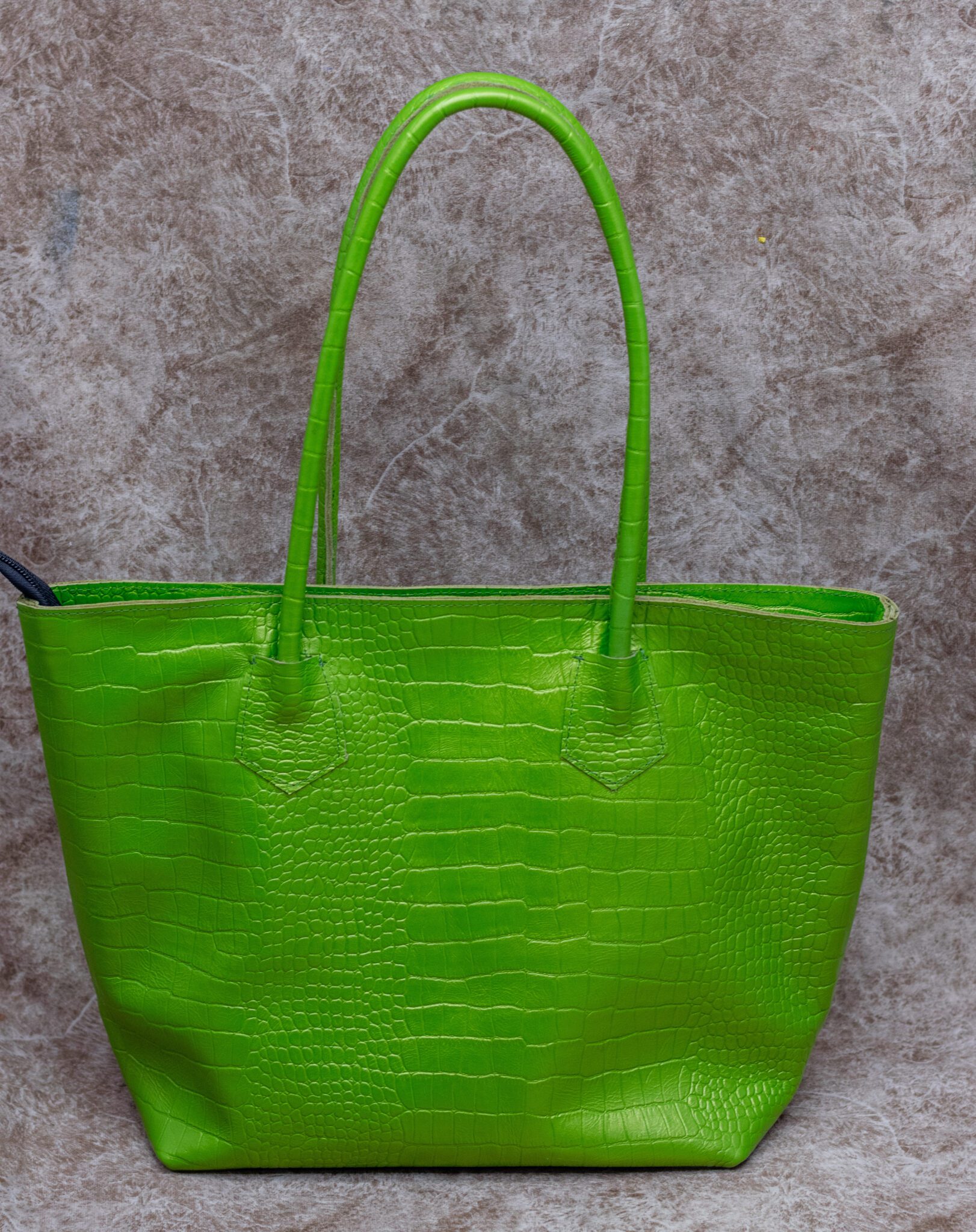 2 in 1 Pure Leather Green Fashion Hand bag