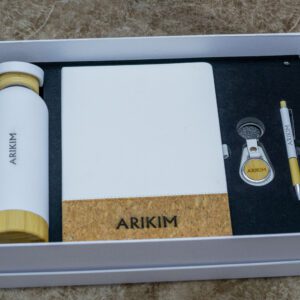 4 In 1 Executive Gift Set Notebook, Pen, Thermal Flask Keyholder
