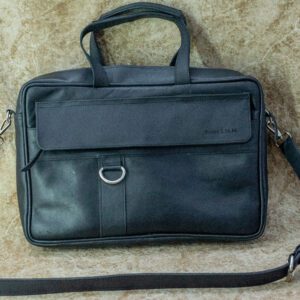 Black Pure Leather Laptop Bag