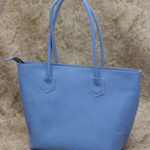 Blue Leather Chic Handbag