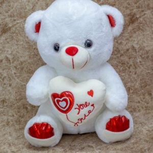 Love White And Red Teddy Bear
