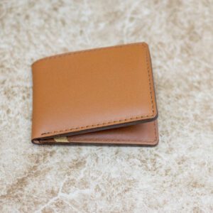 Mens Bifold Brown Wallet – Customize With Your Name or Initials