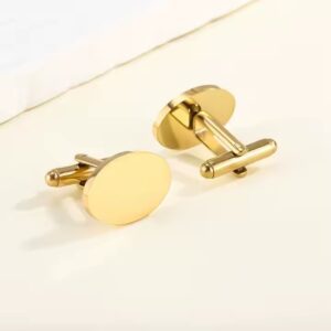 Oval Customizable Cufflink