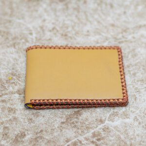 Tan Stitched Customizable Wallet