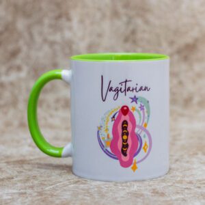 White and Green Gift Mug