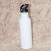 White Brandable Metallic Water Bottle