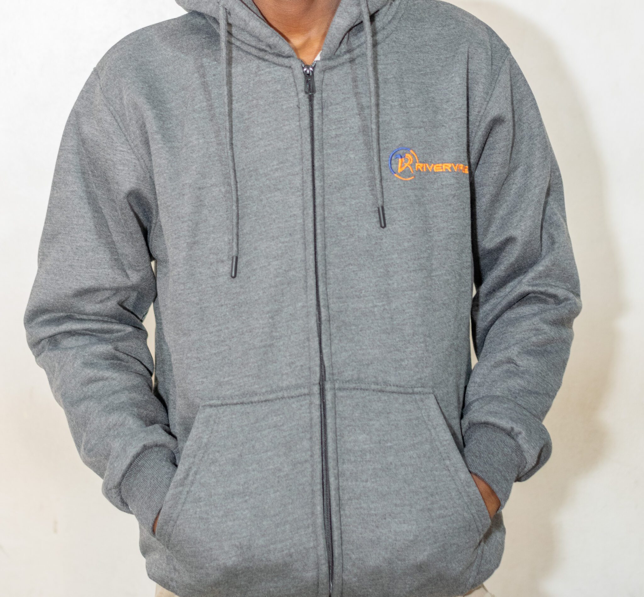 Branded Zipped Hoodie