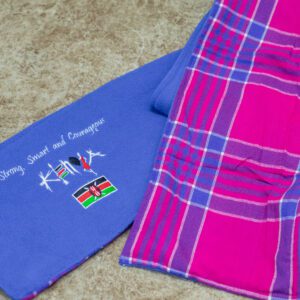 Maasai Scarf Customized with Kenyan Flag