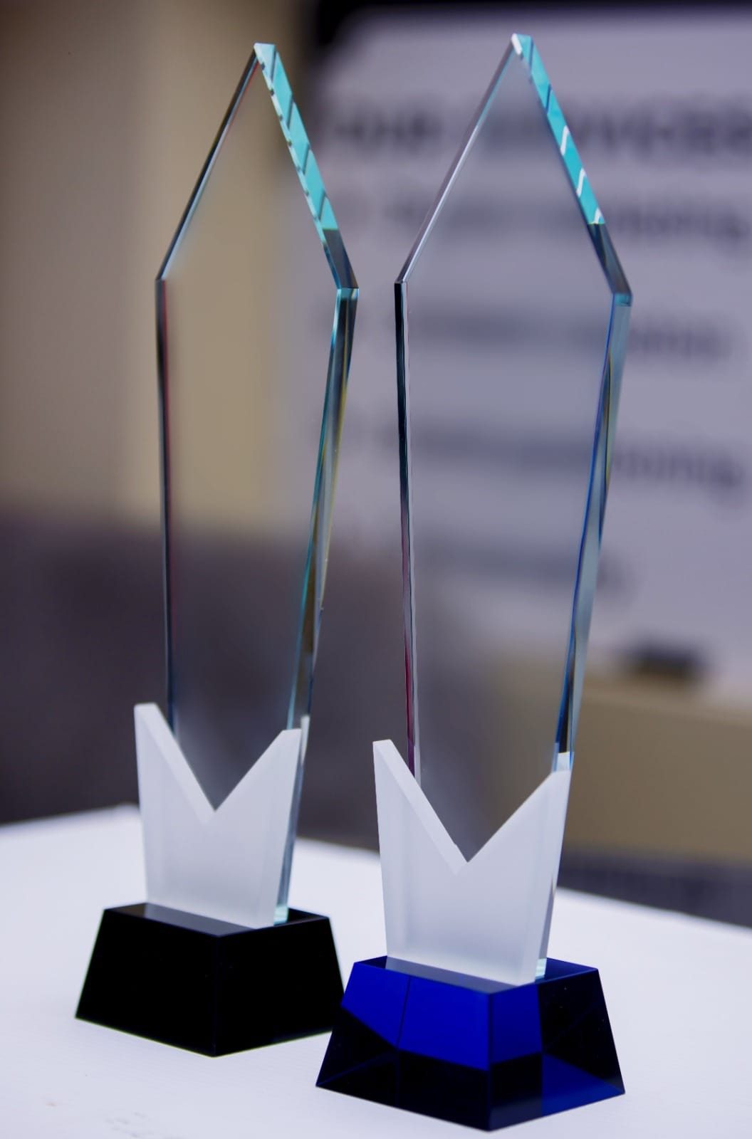 Unique Design Crystal Trophy Award