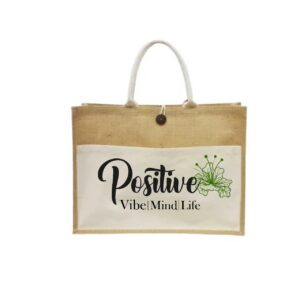 Green Glow Jute Bag