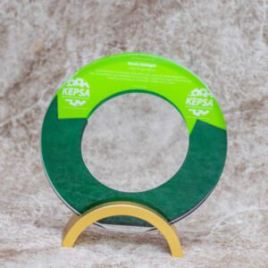 Signature Round Crystal Award