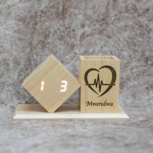 Personalized Wooden Desk Organizer