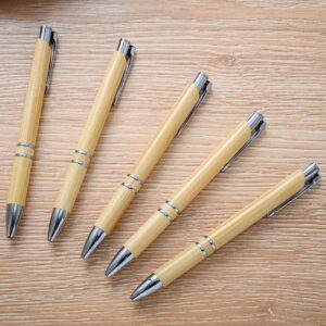 Eco-Friendly Bamboo Retractable Ballpoint Pen