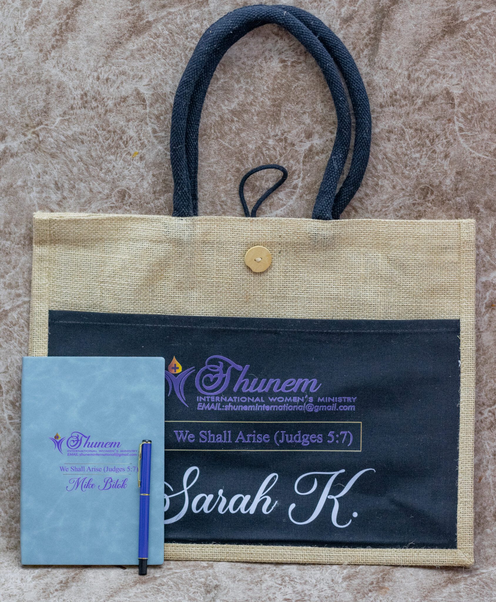 Eco-Friendly Branded Gift Set - Jute Bag | Notebook | Pen