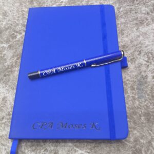 Personalized Notebook and Pen Set