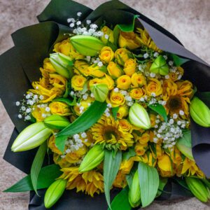 Sunshine Yellow Flower Bouquets - Bright Fresh Arrangements