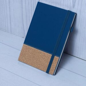 Cork and Navy Blue Executive Notebook