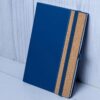 Eco-Friendly Cork  Leather Blue Notebook