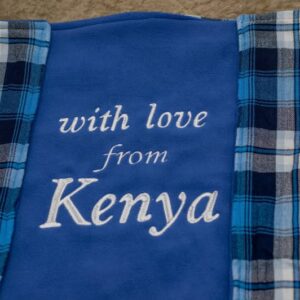 Blue Maasai Kenyan Blanket