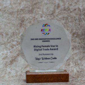 Octagonal Crystal Award