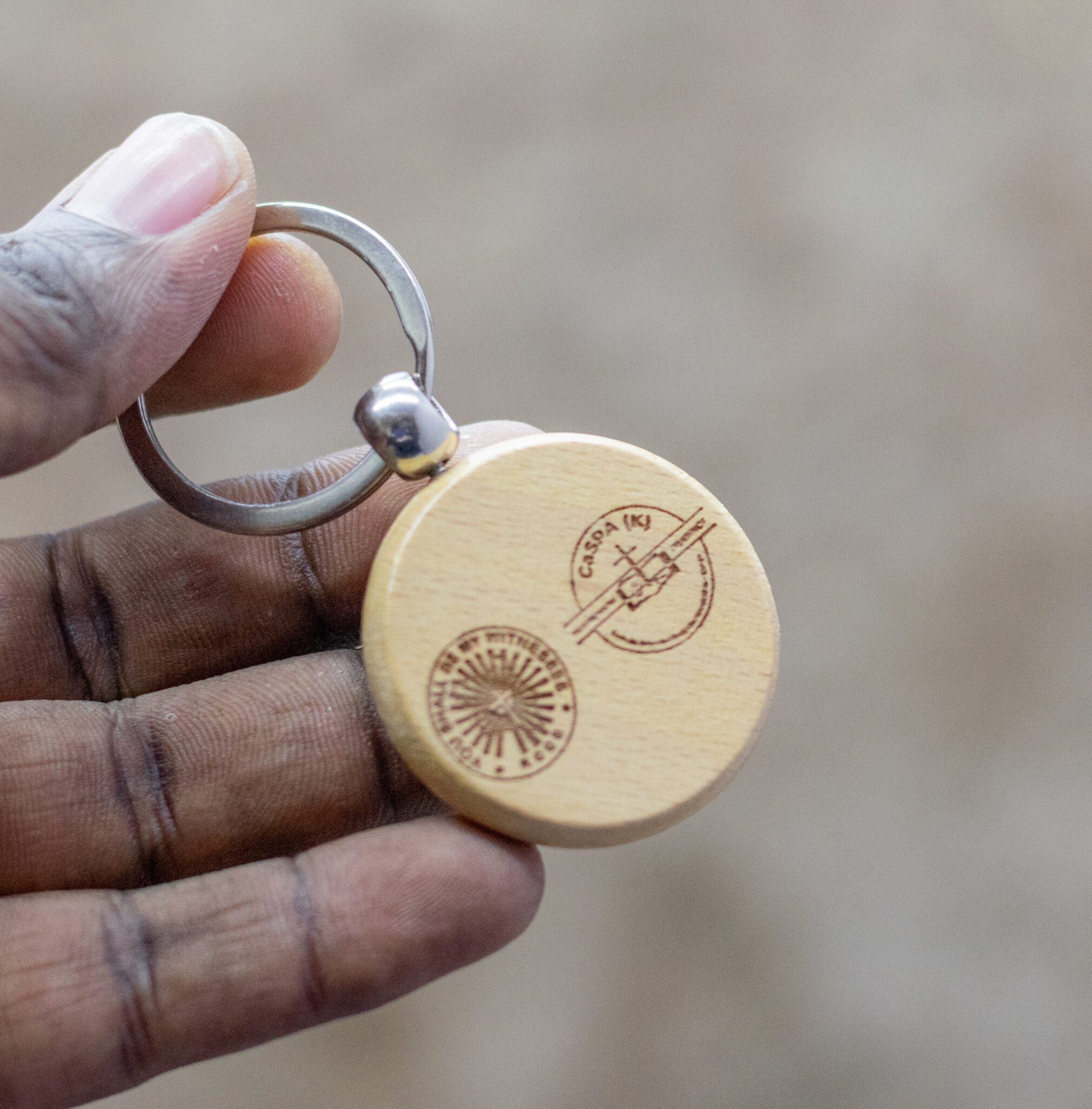 Personalized Wooden Keychain