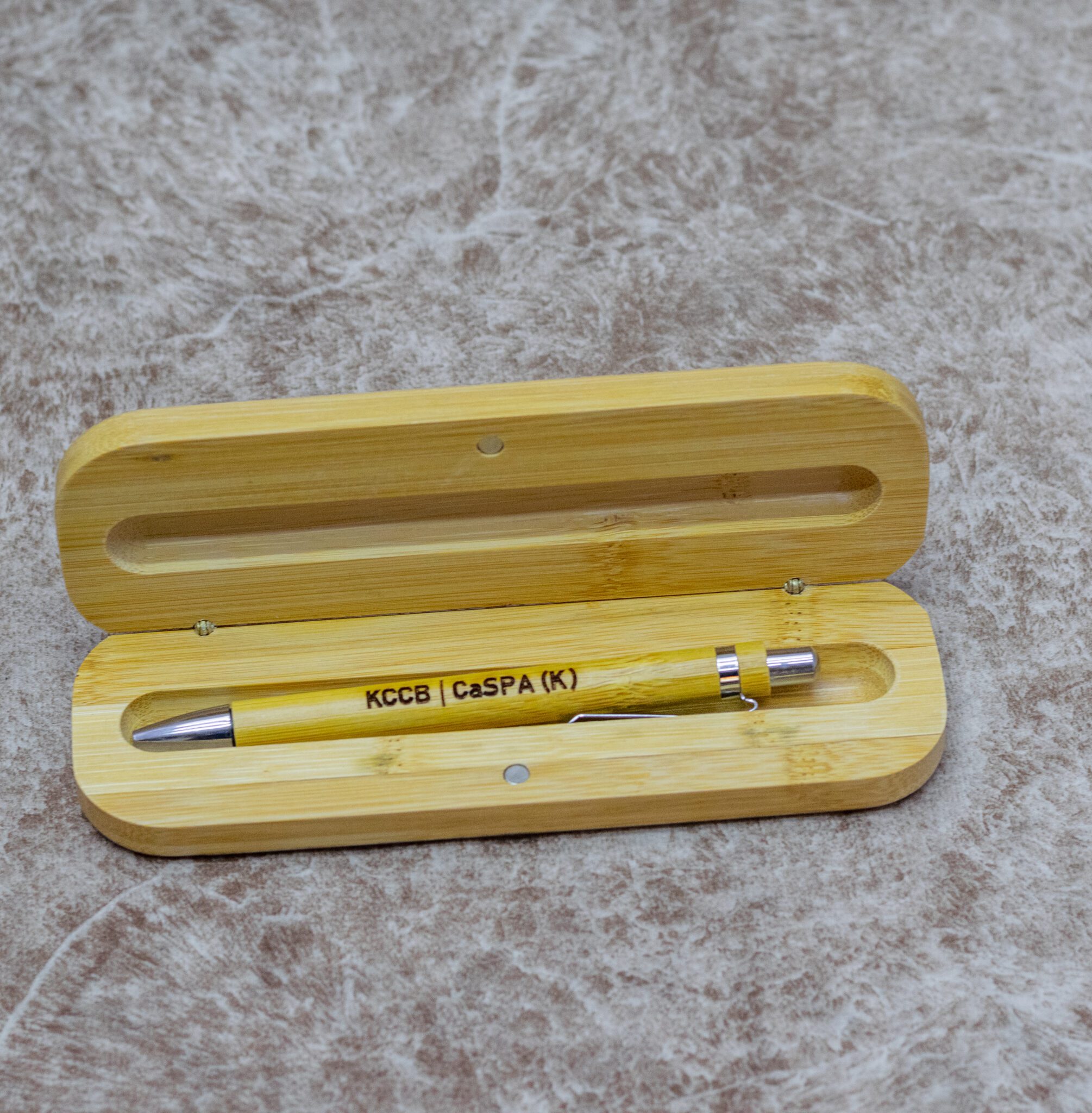 Elegant Bamboo Pen with Customizable Case
