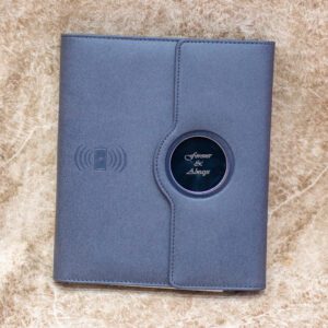 Smart Notebook with Built-In Power Bank – Stay Charged & Organized