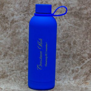 Premium Matte Blue Insulated Water Bottle