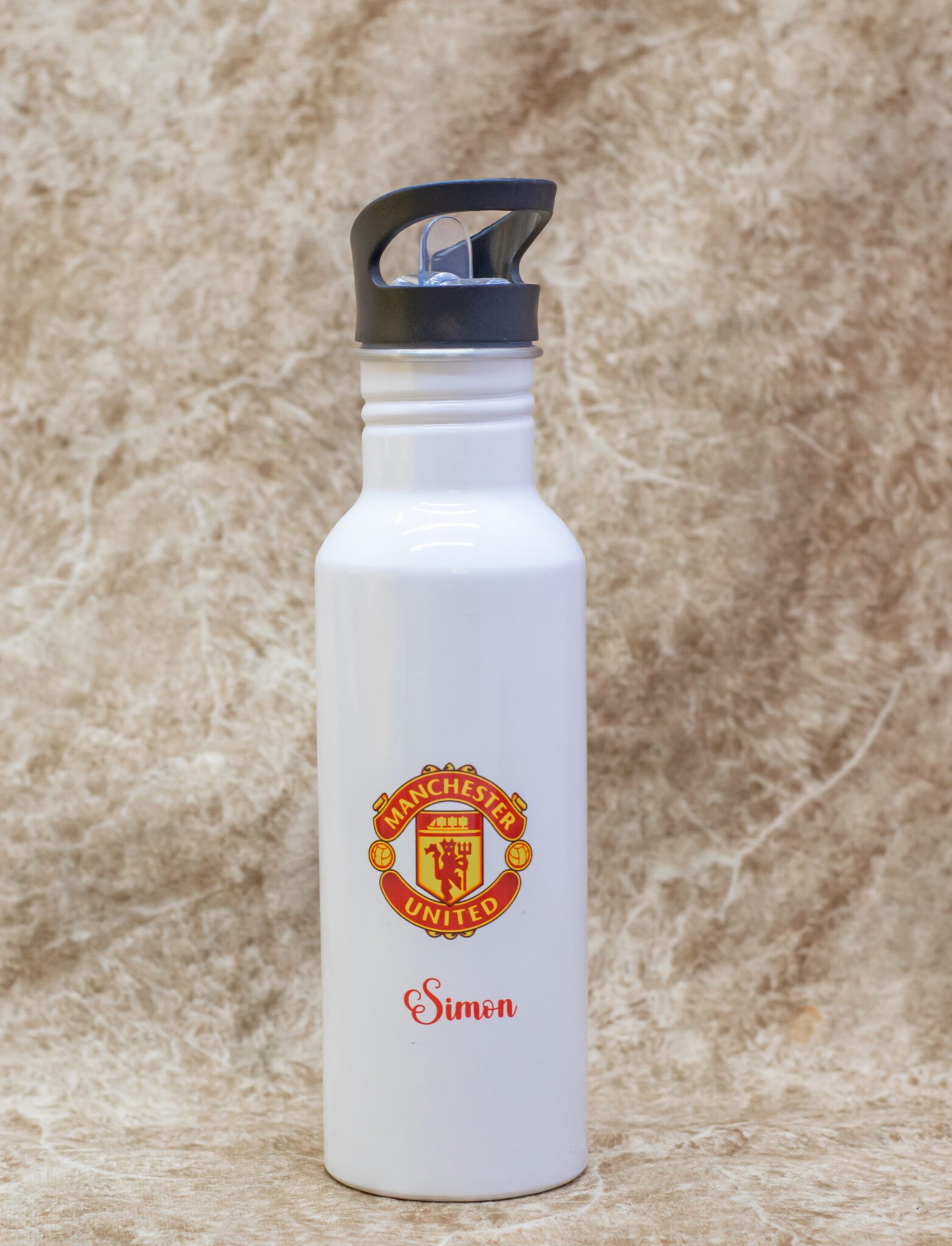 Manchester United personalized water bottle