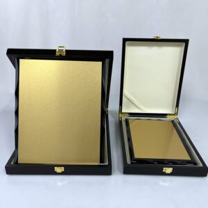 Deluxe Award Plaque Set - Premium Black Presentation Boxe