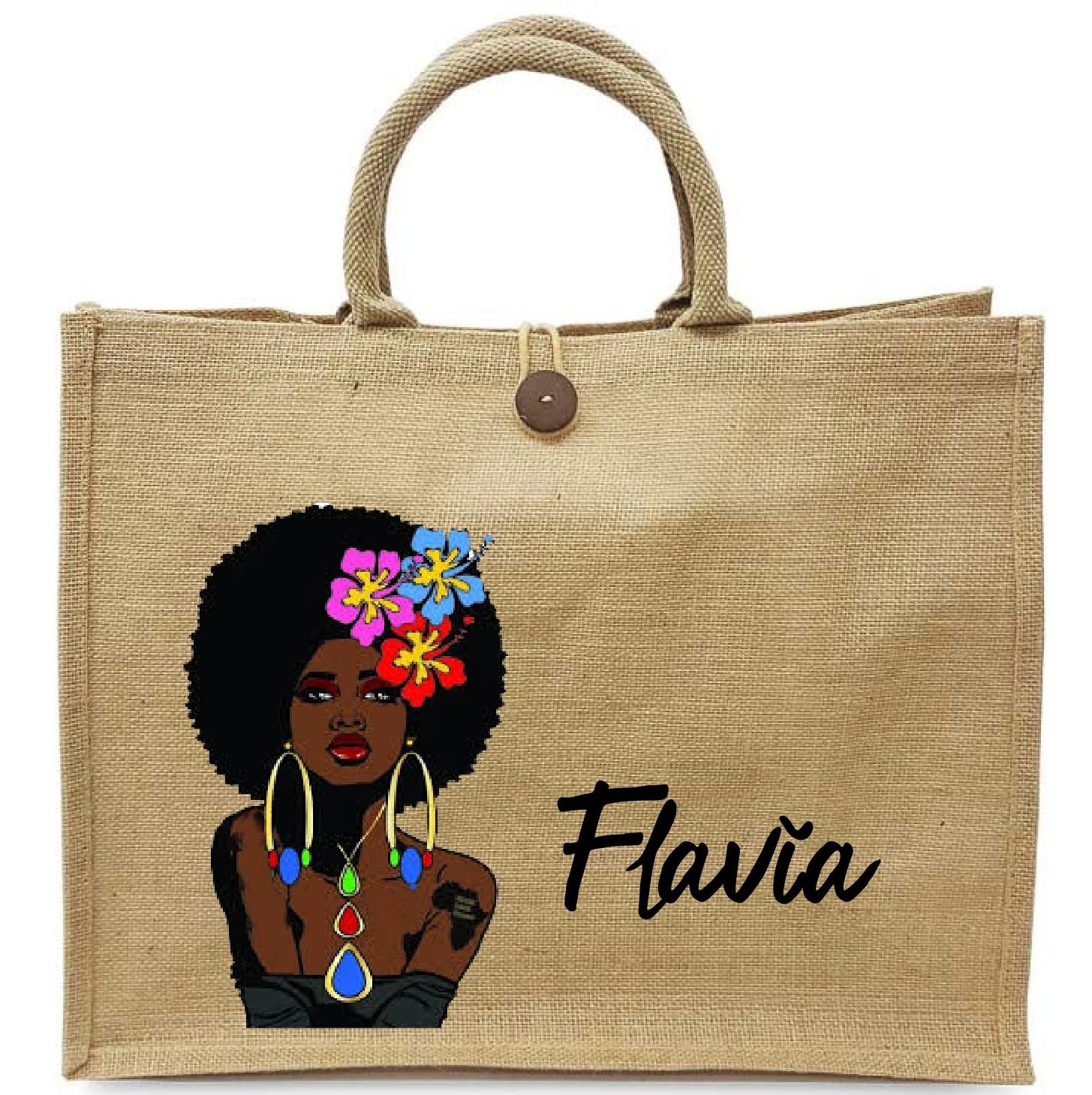 Custom Printed Jute Tote Bag - Eco-Friendly Personalized Bags