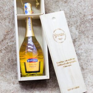 Personalized Wine Gift Box for Grandpa – Marengo Sweet Sparkling Wine