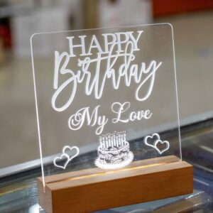 Personalized LED Acrylic Birthday Plaque