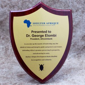 Elegant Custom Shield Plaque