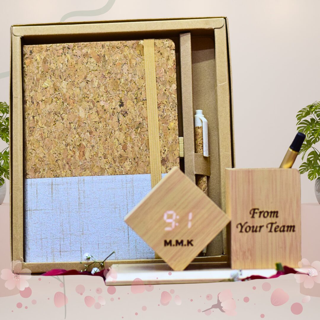 Eco-Friendly Cork Notebook Gift Set