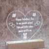 Personalized LED Heart Valentine's Gift | Custom Acrylic Light Display