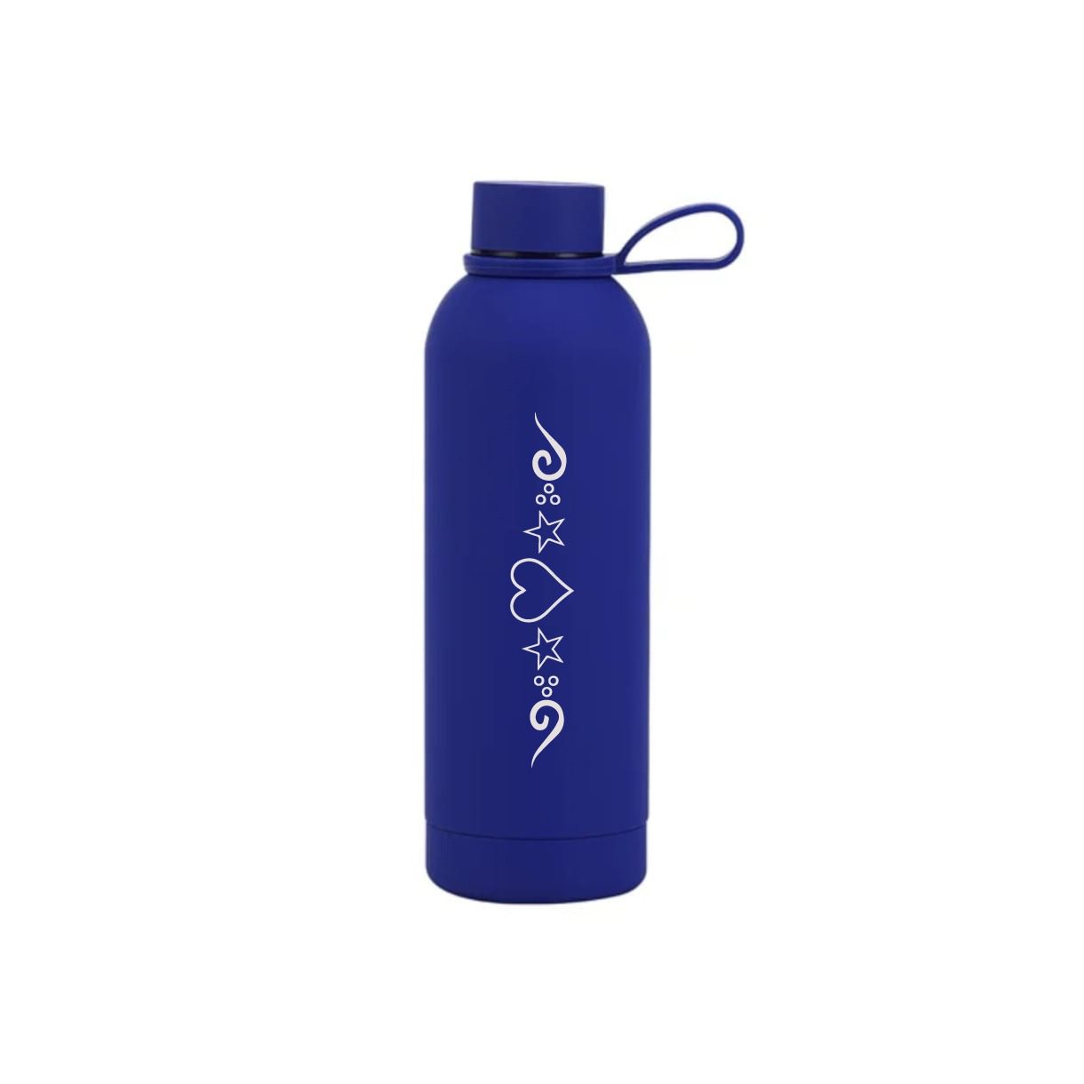 Valentine's Day Water Bottle - Musical Love Design | Romantic Gift for Music Lovers