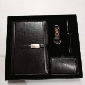 Premium Black Leatherette Gift Set