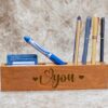 Personalized Wooden Pen Holder