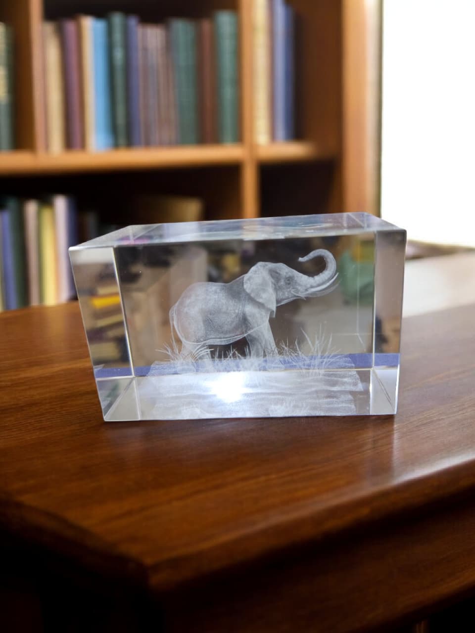 Exquisite 3D Crystal Elephant Sculpture