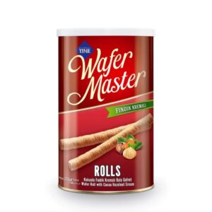 Wafer Master Hazelnut Rolls Tin 120g – Crispy, Creamy & Irresistible