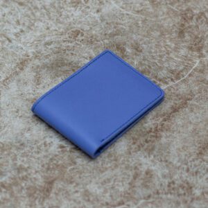 Sleek Blue Leather Wallet