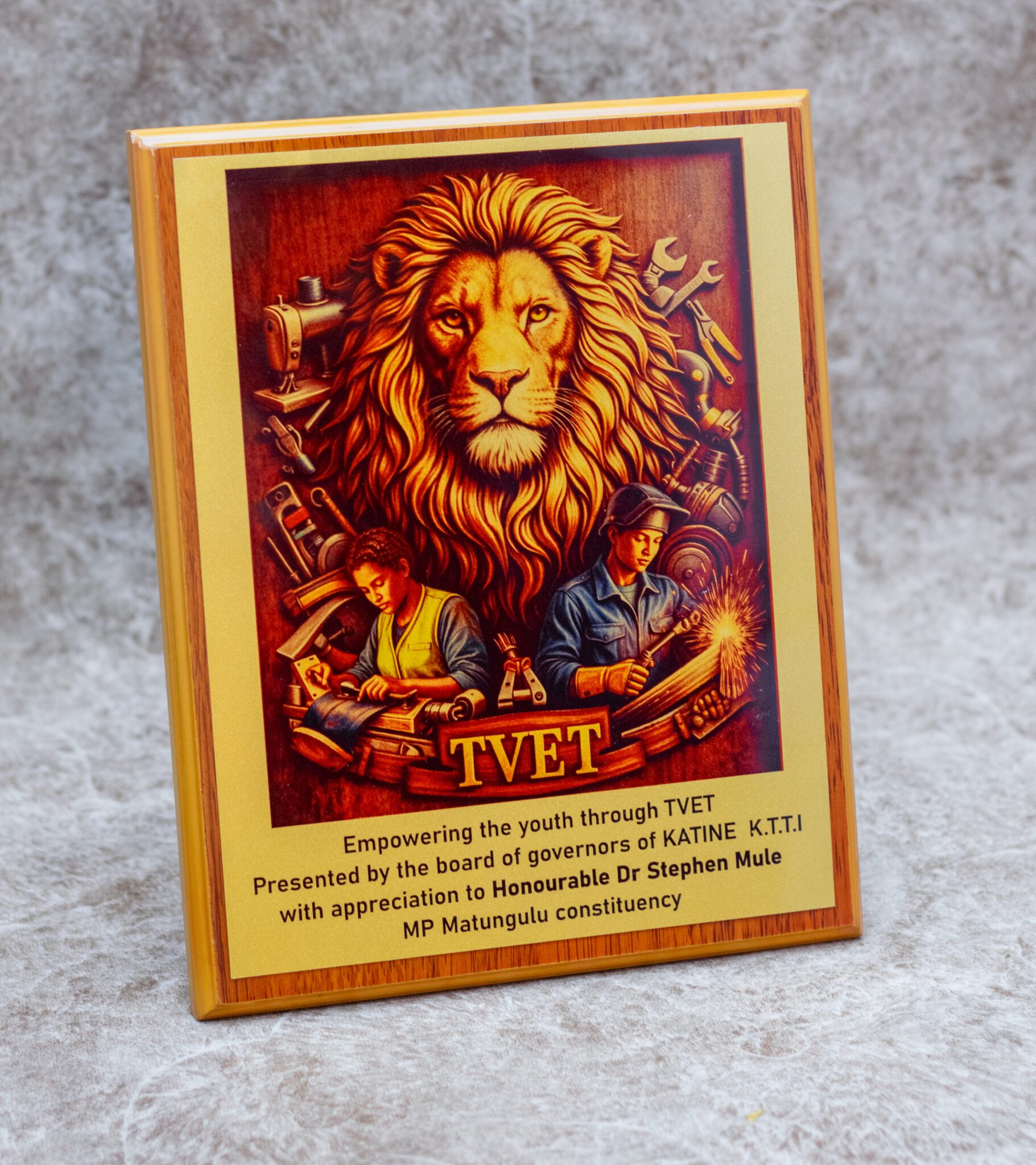 The Sovereign Craftsman Plaque