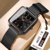 Noir Elegance Square Ladies Watch