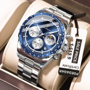 Poedagar Luxury Chronograph Watch
